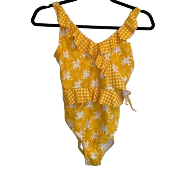 Juicy Couture Girls Yellow Daisy Swimsuit - Picture 1 of 5